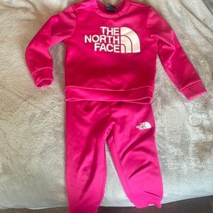 Toddler Girl North Face Sweat Suit